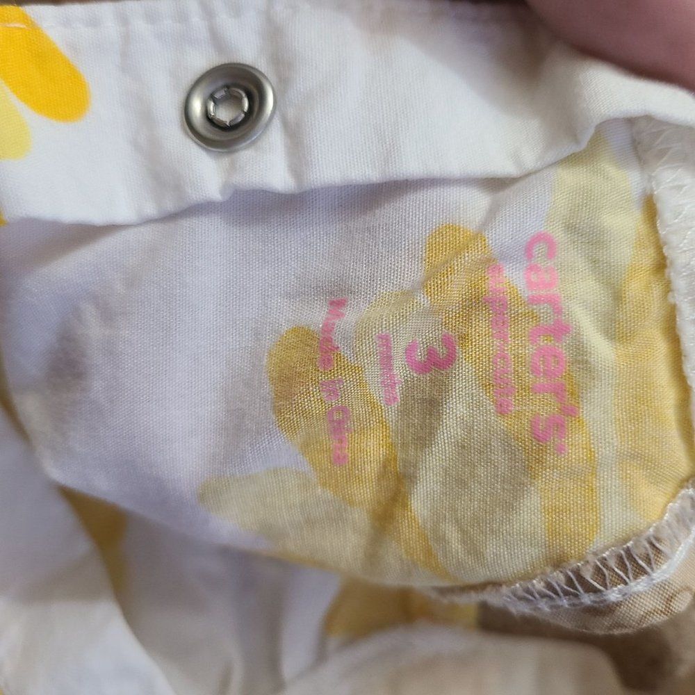 Carter's Sunflower Ruffled Romper - Picture 3 of 6